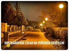 Technické služby města informují občany o závadách na veřejném osvětlení