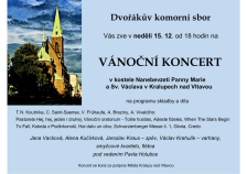 Vánoční koncerty Dvořákova komorního sboru