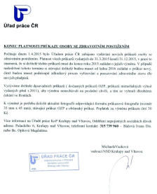 Konec platnosti průkazů osob se zdravotním postižením