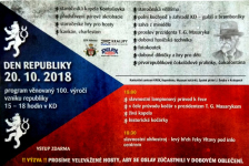 DEN REPUBLIKY 20. 10. 2018 - program věnovaný 100. výročí vzniku republiky