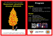Rozsvícení vánočního stromu v Minicích