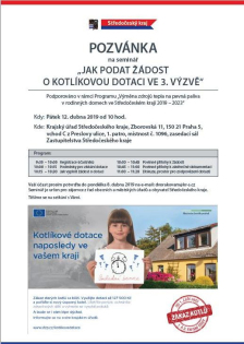 POZVÁNKA na seminář „JAK PODAT ŽÁDOST O KOTLÍKOVOU DOTACI VE 3. VÝZVĚ“