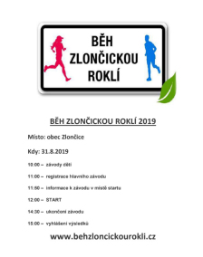 Běh Zlončickou roklí