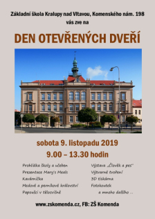 Den otevřených dveří na ZŠ Komenského