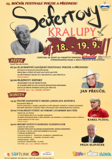 Seifertovy Kralupy 2020 - 25.ročník festivalu poezie a přednesu