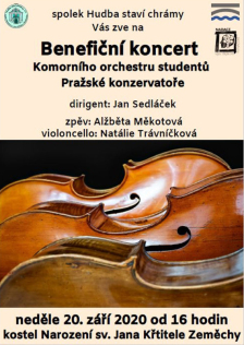 Benefiční koncert Komorního orchestru studentů Pražské konzervatoře