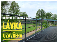 Dočasné uzavření lávky pod Masarykovým mostem