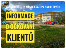 Informace o očkování klientů - SOCIÁLNÍ SLUŽBY MĚSTA KRALUPY NAD VLTAVOU