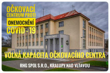 Volná kapacita kralupského očkovacího centra