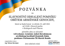 V Kralupech odhalí památník obětem arménské genocidy