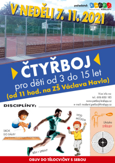 Čtyřboj pro děti od 3 do 15 let