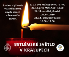 Betlémské světlo v Kralupech