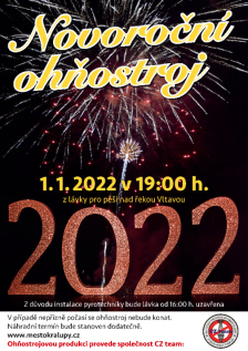 Novoroční ohňostroj 2022