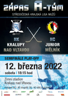 Pozvánka na hokejové semifinále play-off KL