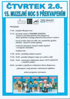 Muzejní noc s překvapením (02.06. 2022)