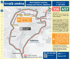 Hybešovu ulici od září obslouží 20 spojů