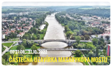 Částečná uzavírka Masarykova mostu (od 27.09. do 27.10. 2022)
