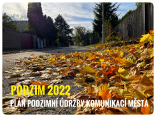 Plán podzimní údržby komunikací města - podzim 2022