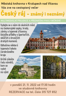 Český ráj - známý i neznámý (21.11. 2022)