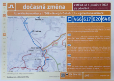 Uzavírka komunikace II/608 v Nových Ouholicích - výstavba kanalizace
