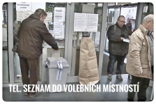 Telefonní seznam do jednotlivých volebních místností pro II. kolo volby prezidenta ČR (27.01. a 28.01. 2023)
