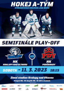 Pozvánka na hokejové semifinále play off KLM