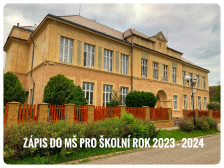 Zápis do mateřských škol pro školní rok 2023/2024