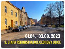 Třetí etapa rekonstrukce Čechovy ulice