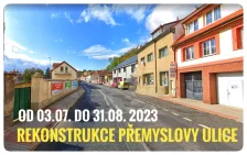 Rekonstrukce Přemyslovy ulice po dobu letních prázdnin