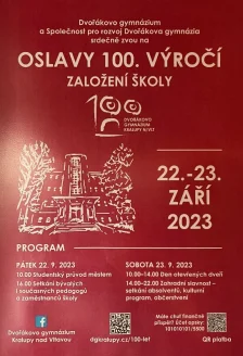 Oslavy 100. výročí založení Dvořákova gymnázia v Kralupech nad Vltavou