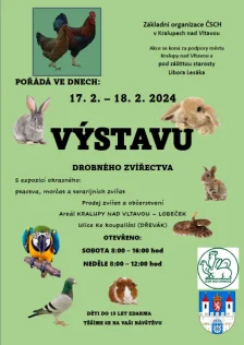 Výstava drobného zvířectva (17.02. - 18.02. 2024)