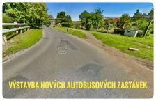 Výstavba nových autobusových zastávek v ulicích U Dýhárny a Hybešova