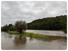 Povodňový stav v Kralupech nad Vltavou dne 14.09. 2024