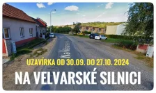 AKTUALIZOVÁNO | Uzavření ulice Na Velvarské silnici od 30.09. do 27.10. 2024