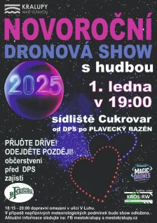 Novoroční dronová show (01.01. 2025 - 19:00)