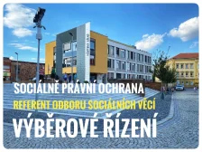 Výběrové řízení na referenta odboru sociálních věcí, školství a kultury MěÚ – sociálně právní ochrana dětí na dobu určitou (po dobu mateřské a rodičovské dovolené)