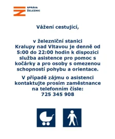 Dočasné řešení bezbariérovosti vlakového nádraží v Kralupech nad Vltavou