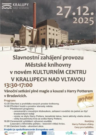 Slavnostní zahájení provozu Městské knihovny v novém Kulturním centru v Kralupech nad Vltavou