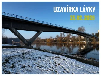 Uzavření lávky pro pěší dne 25.02. 2026