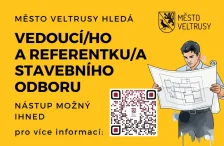 Město Veltrusy hledá vedoucí/ho a referenta stavebního odboru