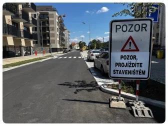 Přeložka Nádražní ulice je stavebně dokončena. Libušina ulice je dočasně uzavřena