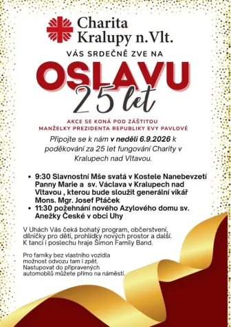 Charita Kralupy slaví 25 let služby