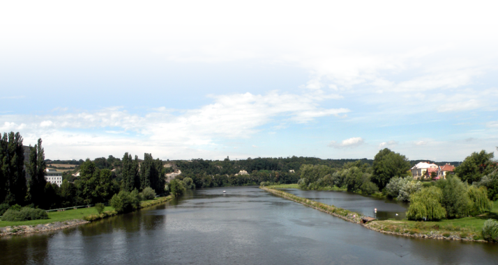 výhled na řeku Vltavu