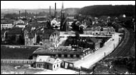 Nádraží a kostel (30. léta)
