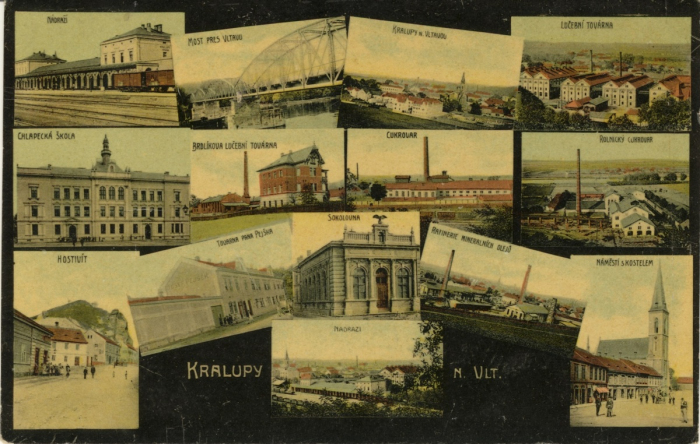 pohlednice továrny
